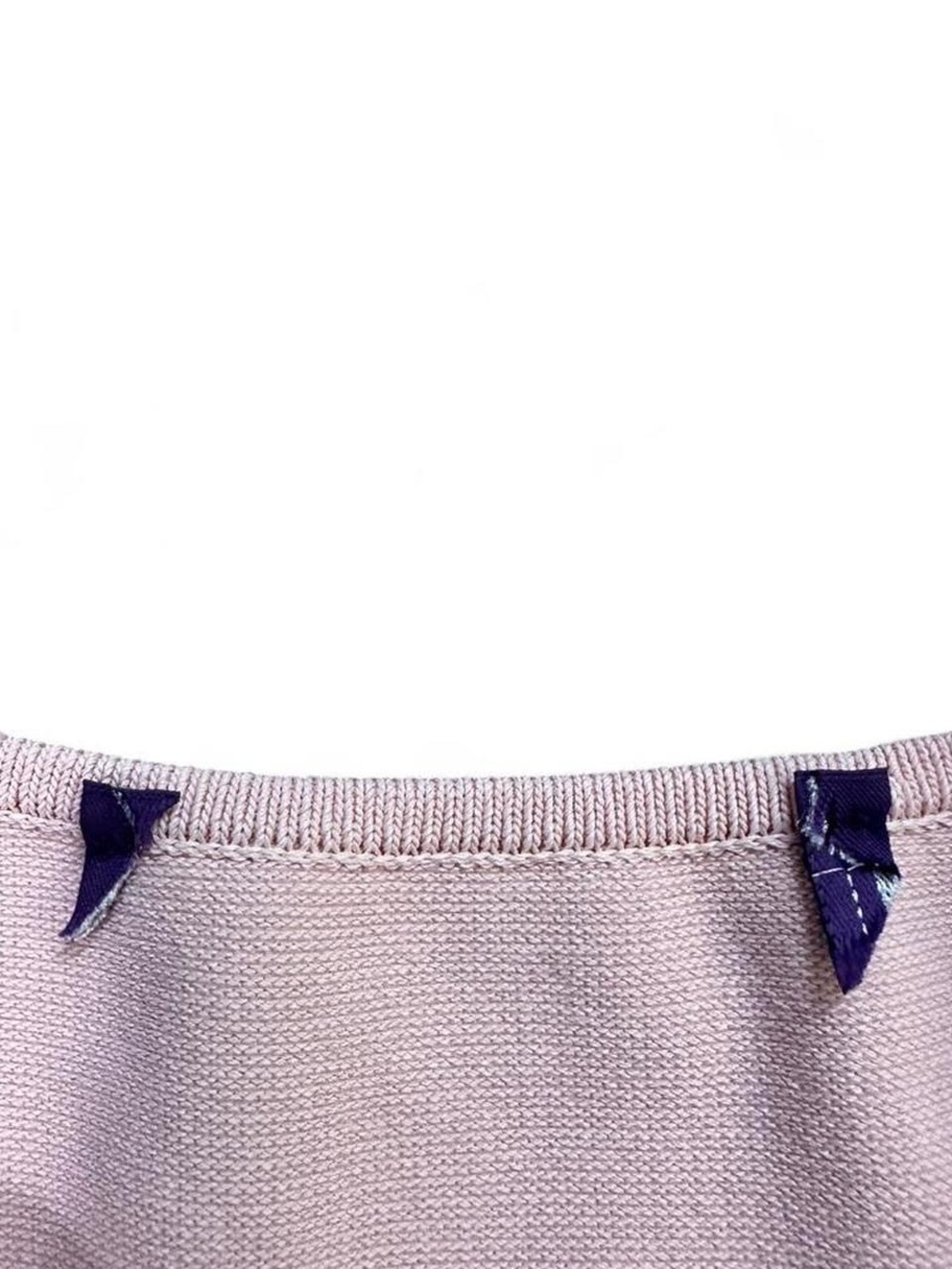 Ralph Lauren Purple Label Women’s Pink Pointelle-Knit Scoopneck Day Dress - Picture 6 of 7